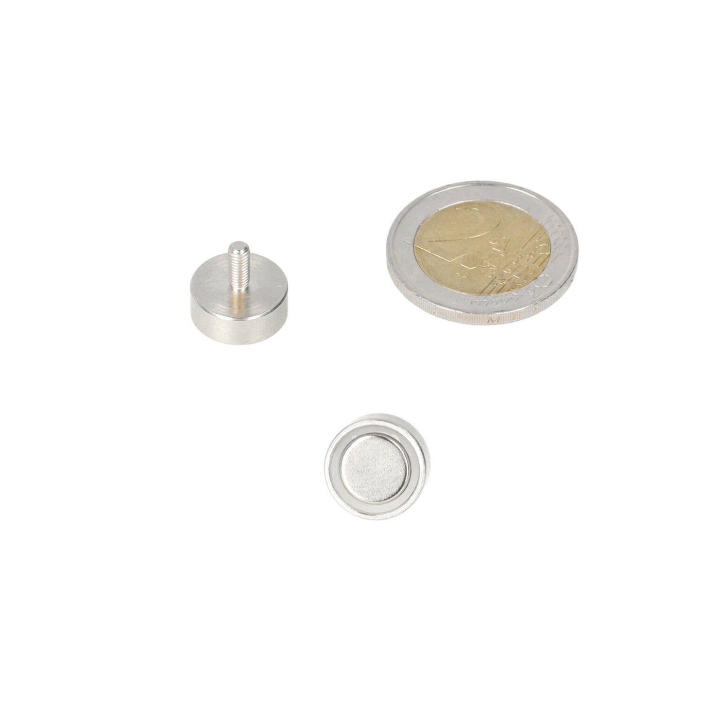 Pot magnet 13 x 5 mm with M3 threaded pin