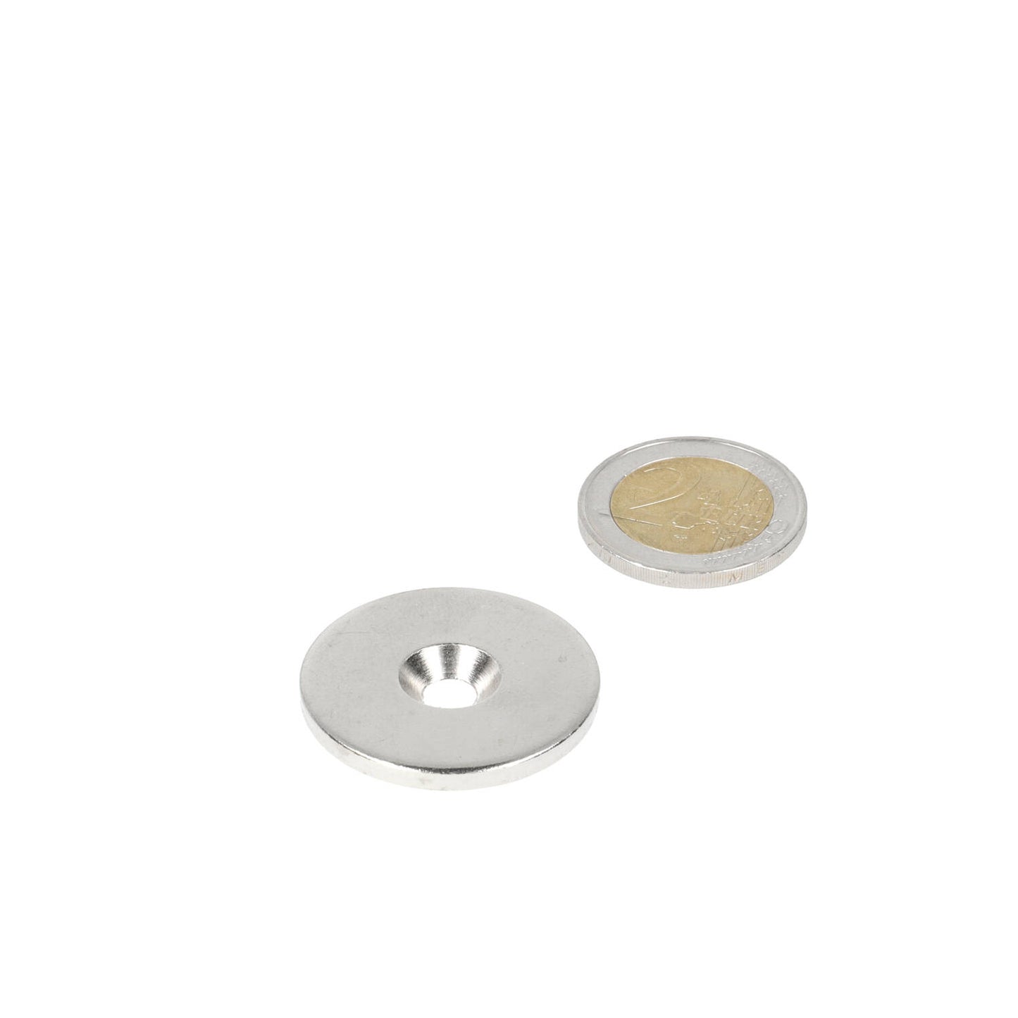 Stalen Ring Ø32 x Ø11 x 3 mm met boor-/verzinkgat (geen magneet)