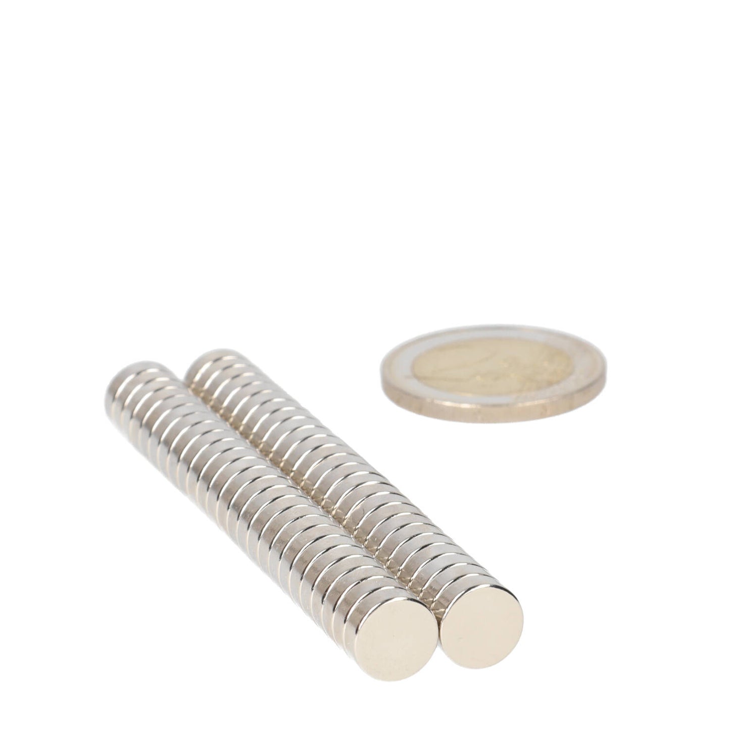 Neodymium Schijfmagneet Ø9 x 3 mm N48 NiCuNi diametraal gemagnetiseerd