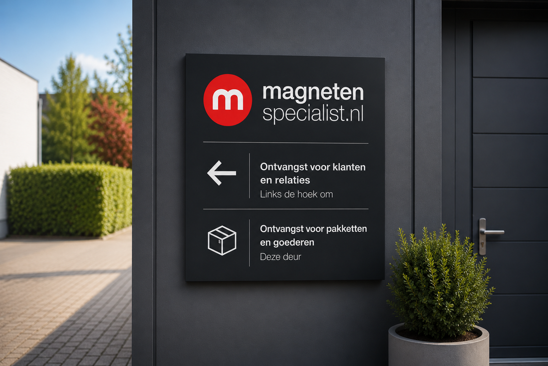 Magneten voor bewegwijzering en reclameborden