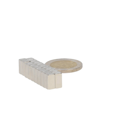 Neodymium Blokmagneet 10 x 5 x 4 mm N48 NiCuNi