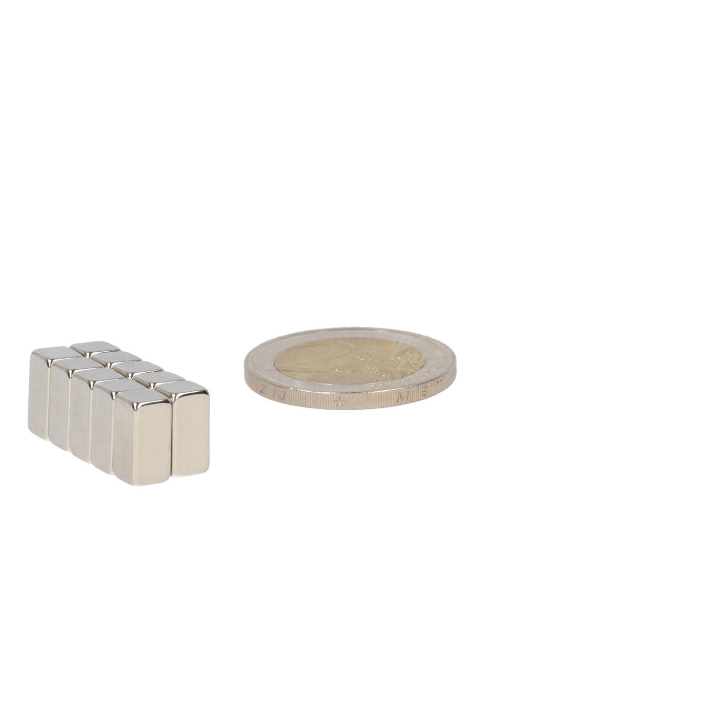 Neodymium Blokmagneet 10 x 5 x 5 mm N48 NiCuNi