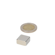 Neodymium Blokmagneet 15 x 15 x 8 mm N45 NiCuNi