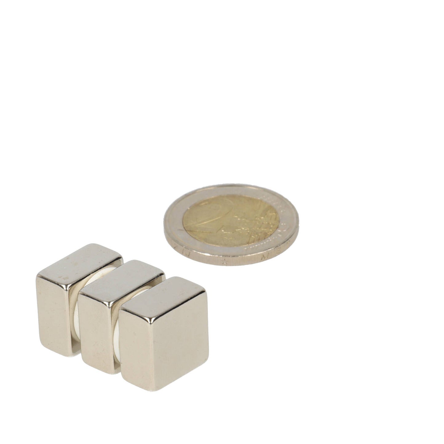 Neodymium Blokmagneet 15 x 15 x 8 mm N45 NiCuNi