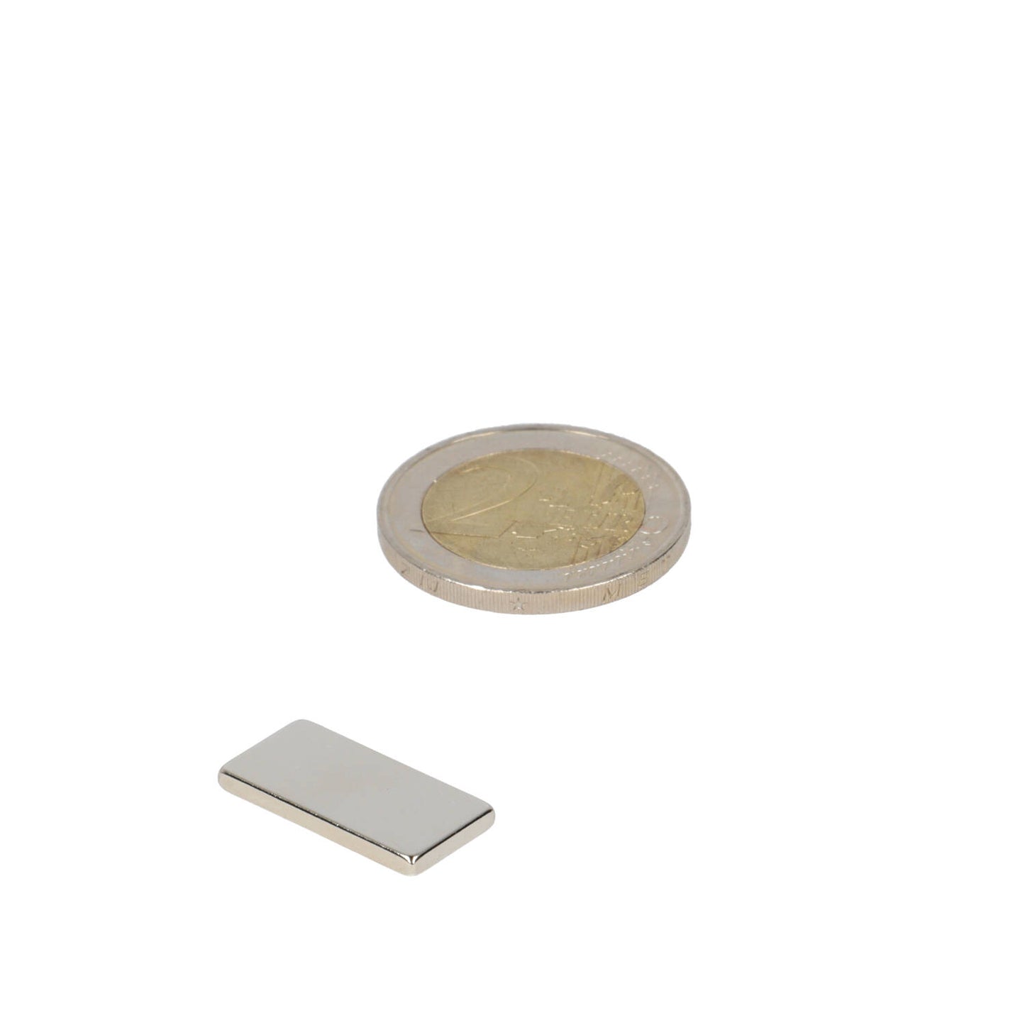 Neodymium Blokmagneet 20 x 10 x 2 mm N45 NiCuNi