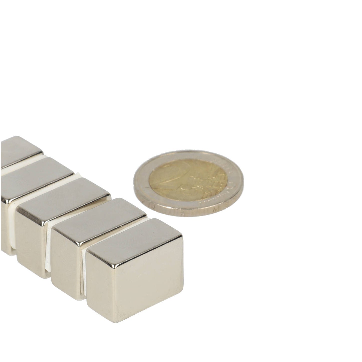 Neodymium Blokmagneet 20 x 15 x 10 mm N48 NiCuNi