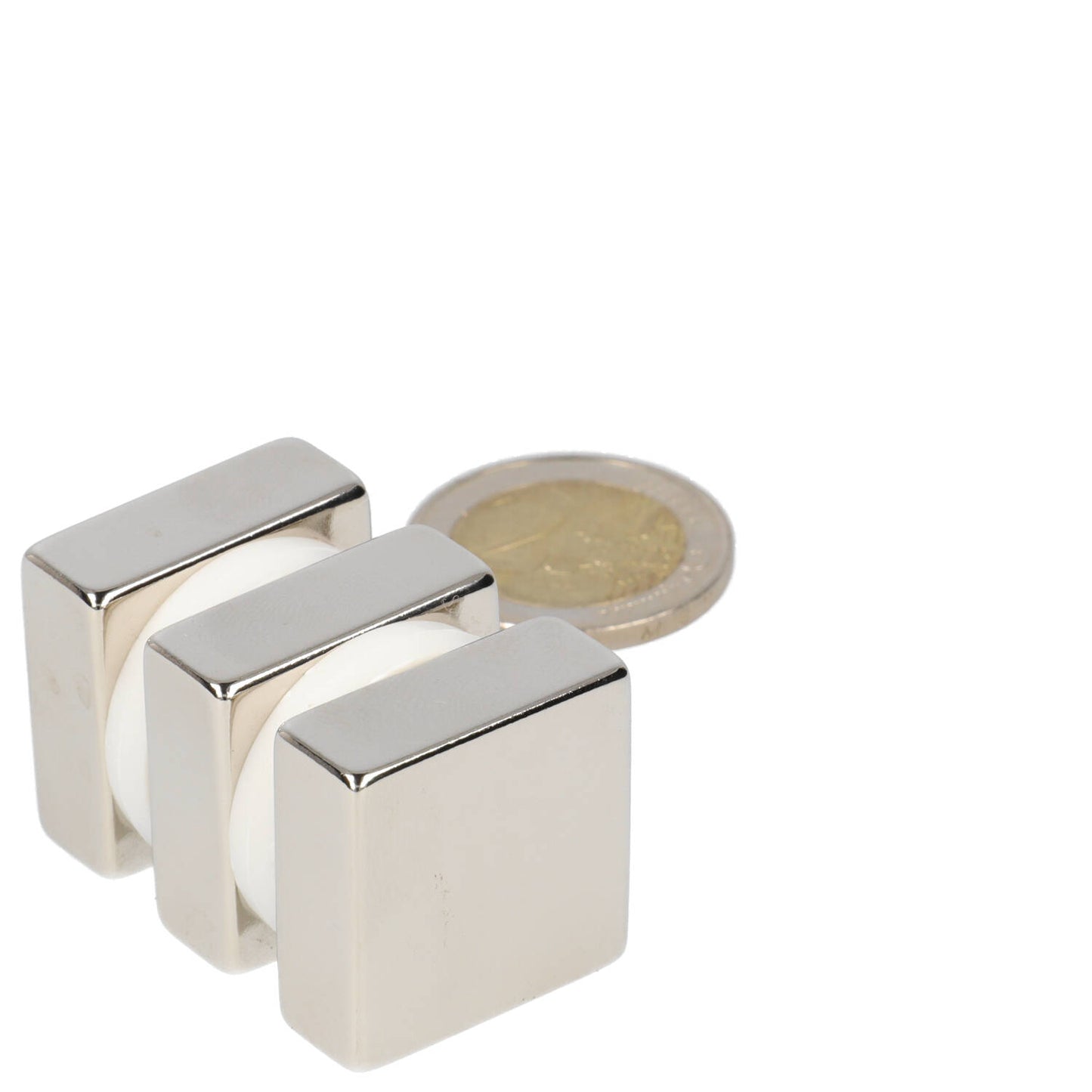 Neodymium Blokmagneet 25 x 25 x 10 mm N48 NiCuNi
