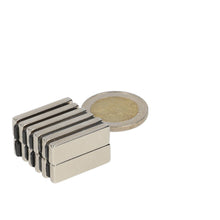 Neodymium Blokmagneet 25 x 8 x 3 mm N45 NiCuNi