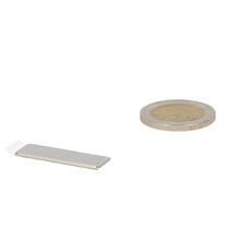 Neodymium Blokmagneet 30 x 10 x 1 mm N45 zelfklevend NiCuNi