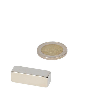 Neodymium Blokmagneet 30 x 10 x 10 mm N45 NiCuNi