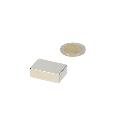 Neodymium Blokmagneet 30 x 20 x 10 mm N45 NiCuNi