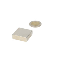 Neodymium Blokmagneet 30 x 30 x 10 mm N45 NiCuNi