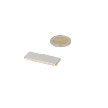 Neodymium Blokmagneet 40 x 15 x 3 mm N45 NiCuNi
