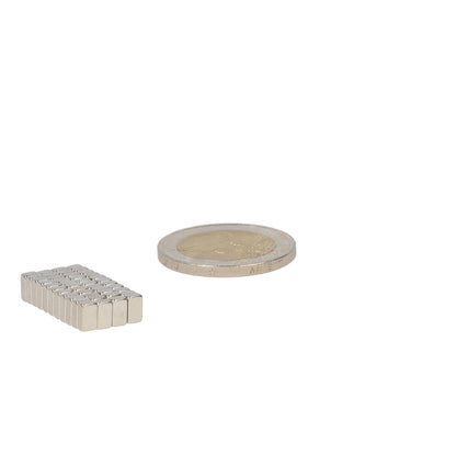 Neodymium Blokmagneet 5 x 3 x 2 mm N45 NiCuNi