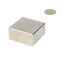 Neodymium Blokmagneet 50 x 50 x 25 mm N50 NiCuNi