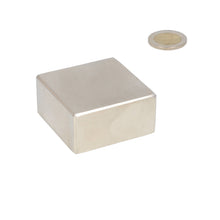Neodymium Blokmagneet 50 x 50 x 25 mm N50 NiCuNi