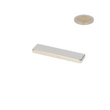 Neodymium Blokmagneet 60 x 15 x 5 mm N45 NiCuNi