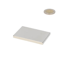 Neodymium Blokmagneet 60 x 40 x 5 mm N45 NiCuNi