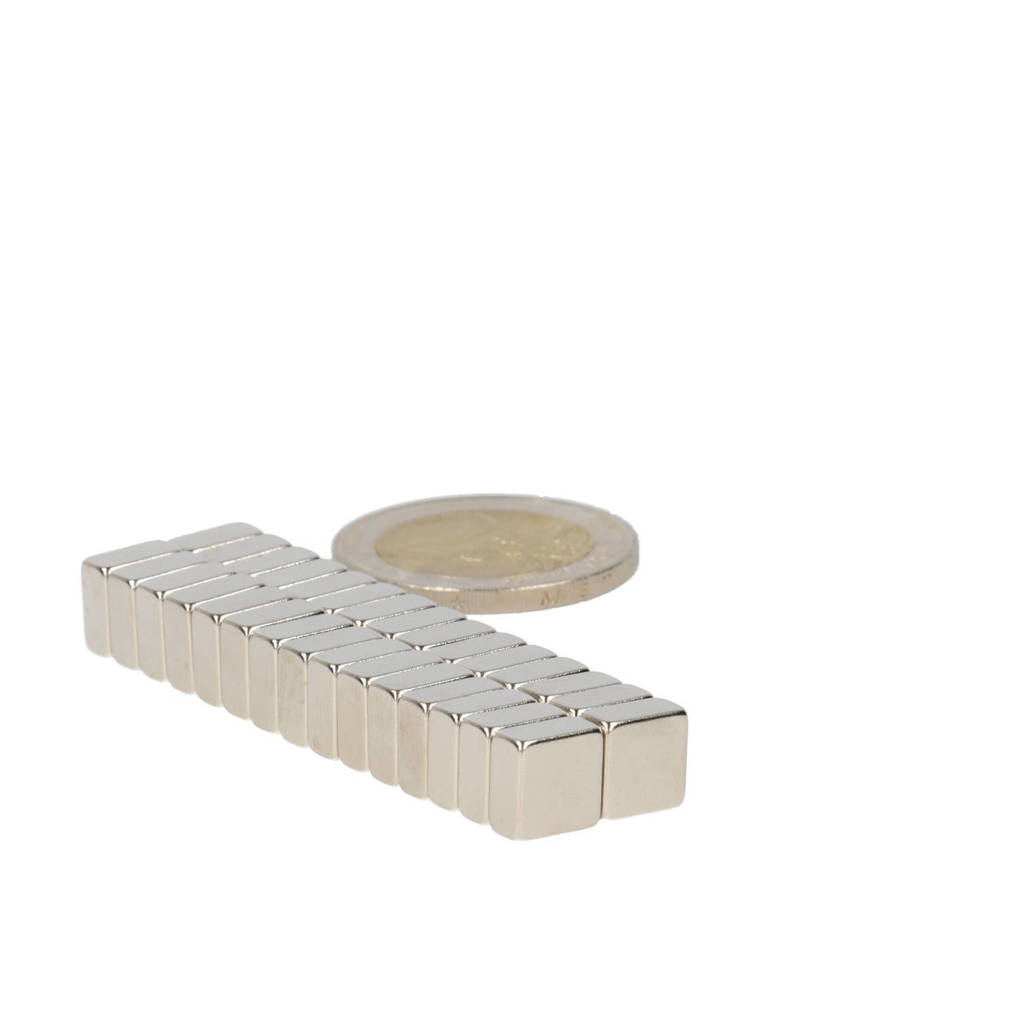 Neodymium Blokmagneet 8 x 8 x 4 mm N45 NiCuNi