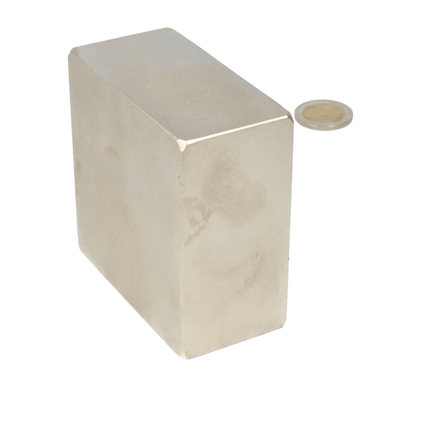 Neodymium Blokmagneet 80 x 80 x 40 mm N50 NiCuNi