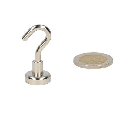 Haakmagneet 13x5x6 mm Neodymium N40 in staal – compact en krachtig