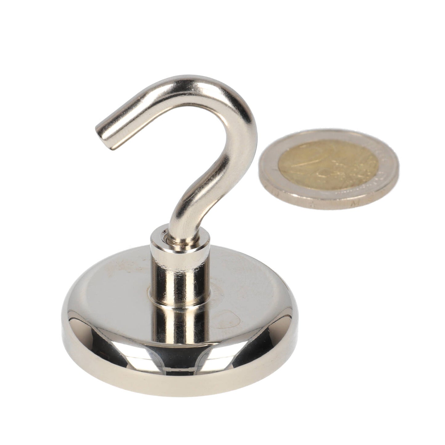Haakmagneet 40x18x10 mm Neodymium N40 met verzinkte stalen behuizing