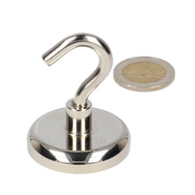Haakmagneet 40x18x10 mm Neodymium N40 met verzinkte stalen behuizing