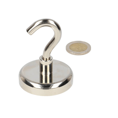 Haakmagneet 50 mm Neodymium N40 staal – sterke bevestigingsmagneet