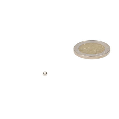 Neodymium Kogelmagneet Ø3,175 mm N48 NiCuNi