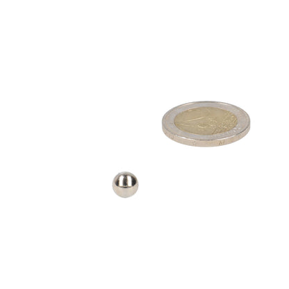 Neodymium Kogelmagneet Ø7 mm N48 NiCuNi