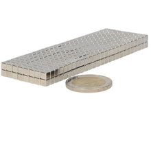 Neodymium Kubusmagneet 4 x 4 x 4 mm N45 NiCuNi