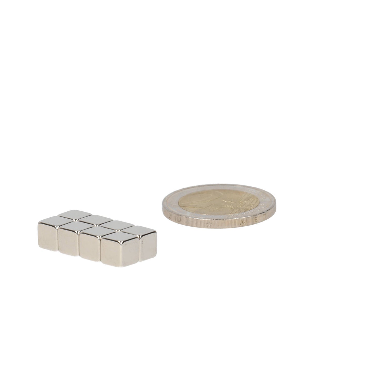 Neodymium Kubusmagneet 6 x 6 x 6 mm N45 NiCuNi