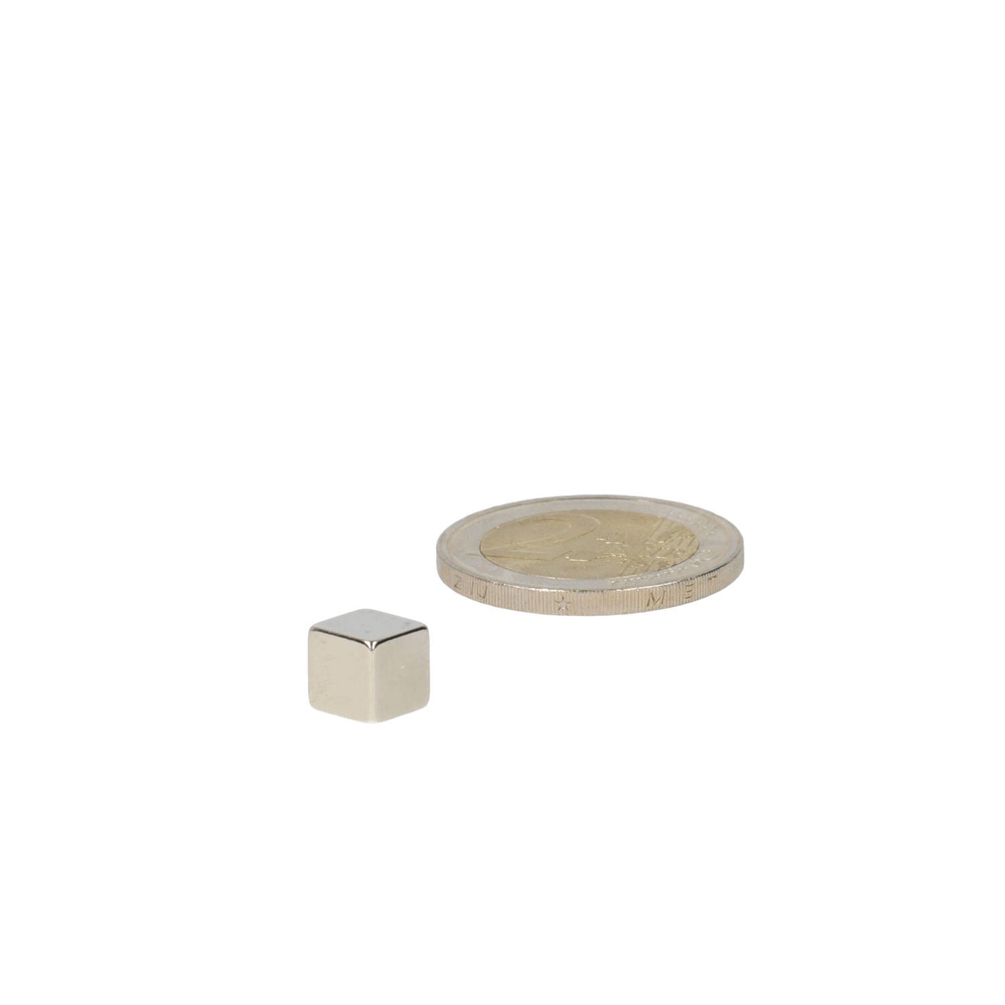 Neodymium Kubusmagneet 7 x 7 x 7 mm N45 NiCuNi