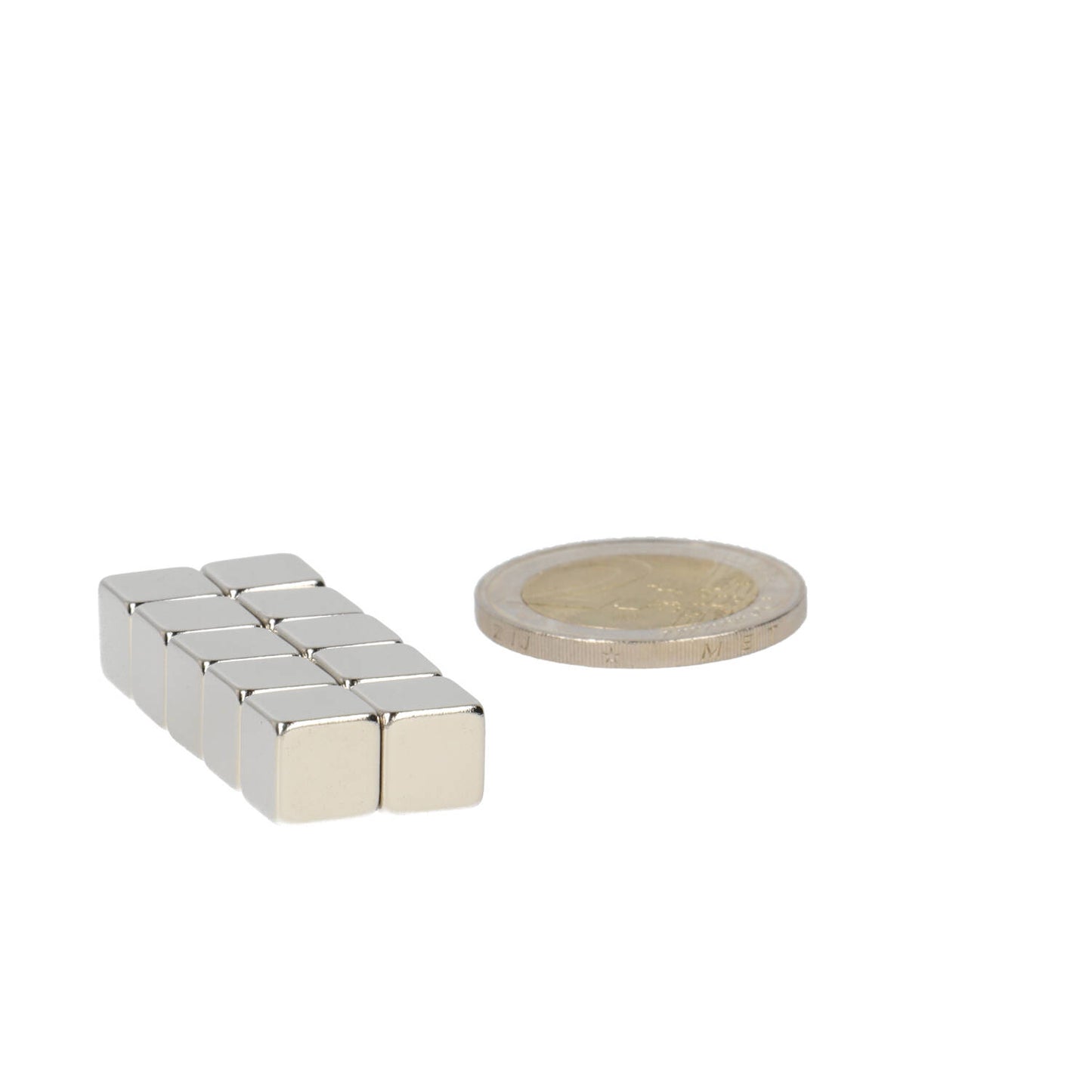 Neodymium Kubusmagneet 8 x 8 x 8 mm N45 NiCuNi