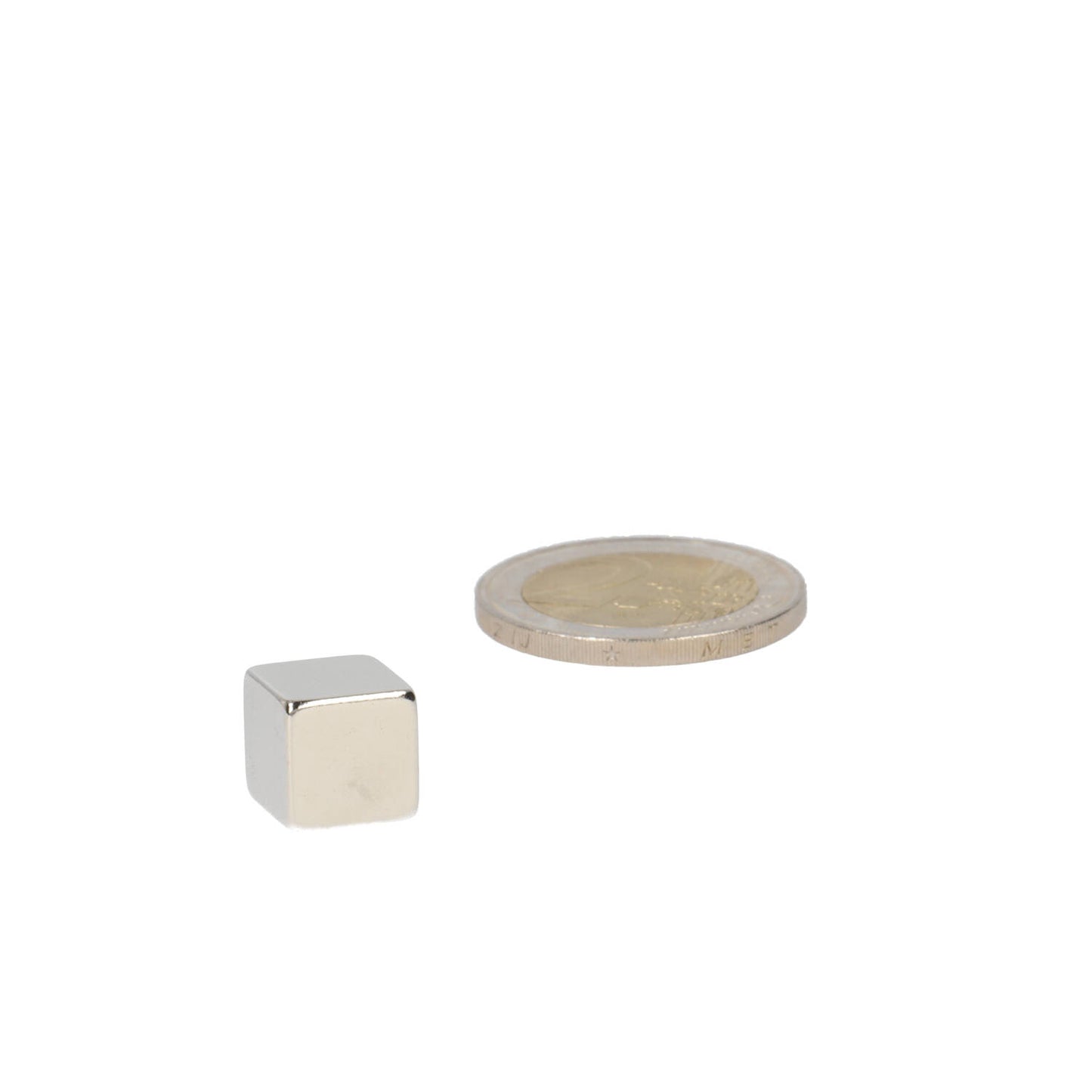 Neodymium Kubusmagneet 10 x 10 x 10 mm N45 NiCuNi