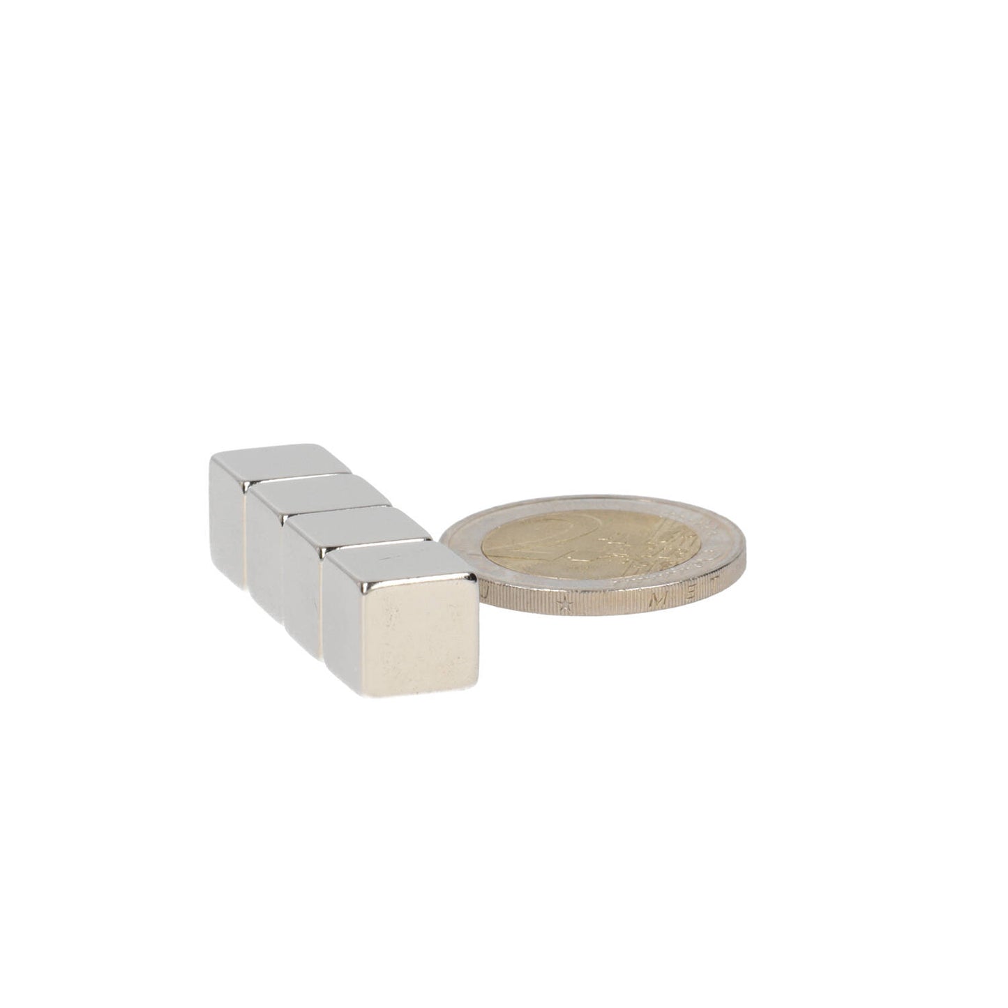Neodymium Kubusmagneet 10 x 10 x 10 mm N45 NiCuNi