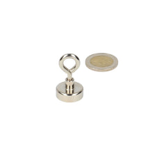 Oogboutmagneet 20x8x6 mm Neodymium N40 met stalen behuizing
