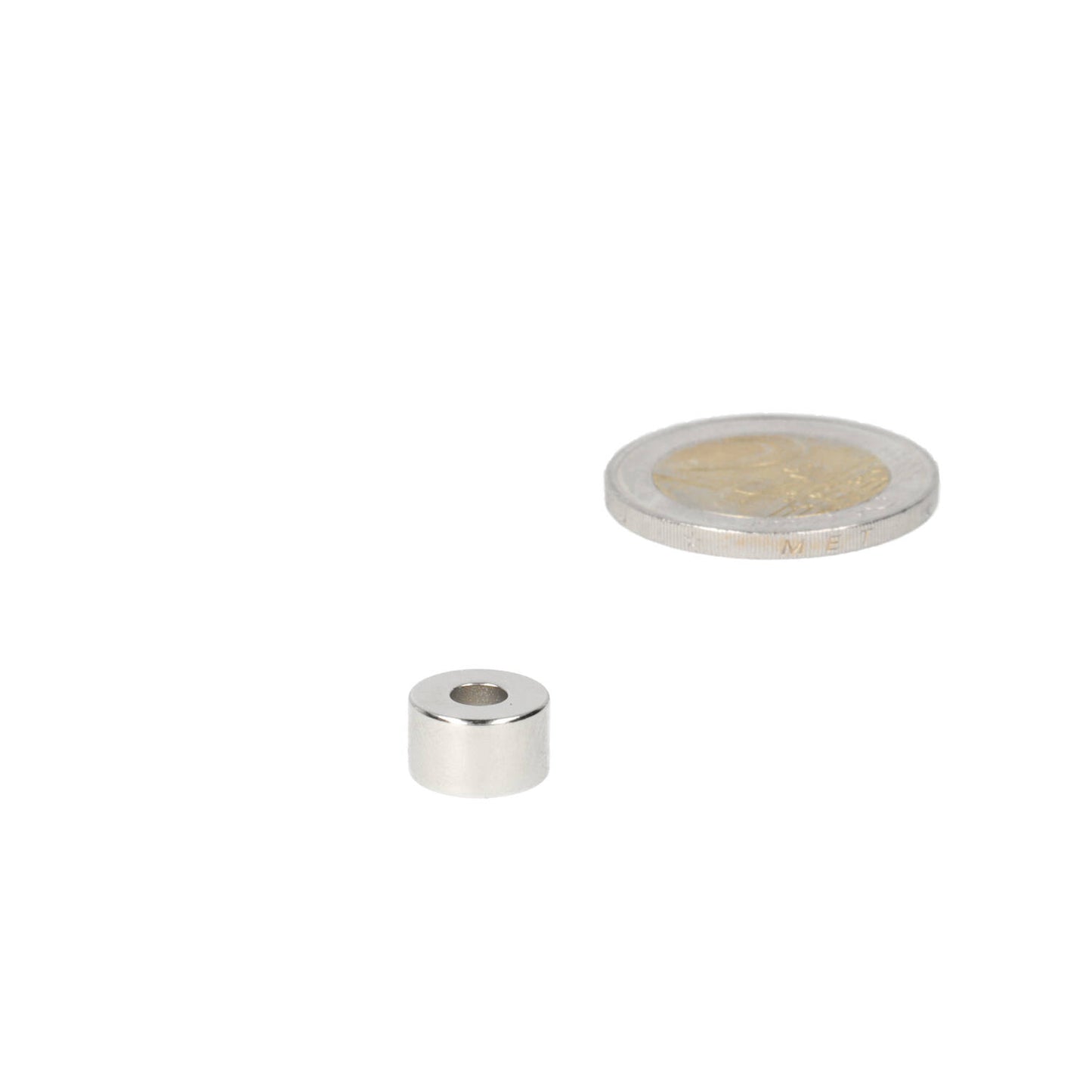 Neodymium Ringmagneet Ø10 x Ø4 x 6 mm N50 NiCuNi