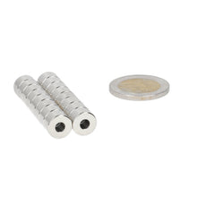 Neodymium Ringmagneet Ø10 x Ø4 x 6 mm N50 NiCuNi