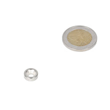 Neodymium Ringmagneet Ø10 x Ø7,1 x 3,5 mm N35 NiCuNi met boor-/verzinkgat Noordpool