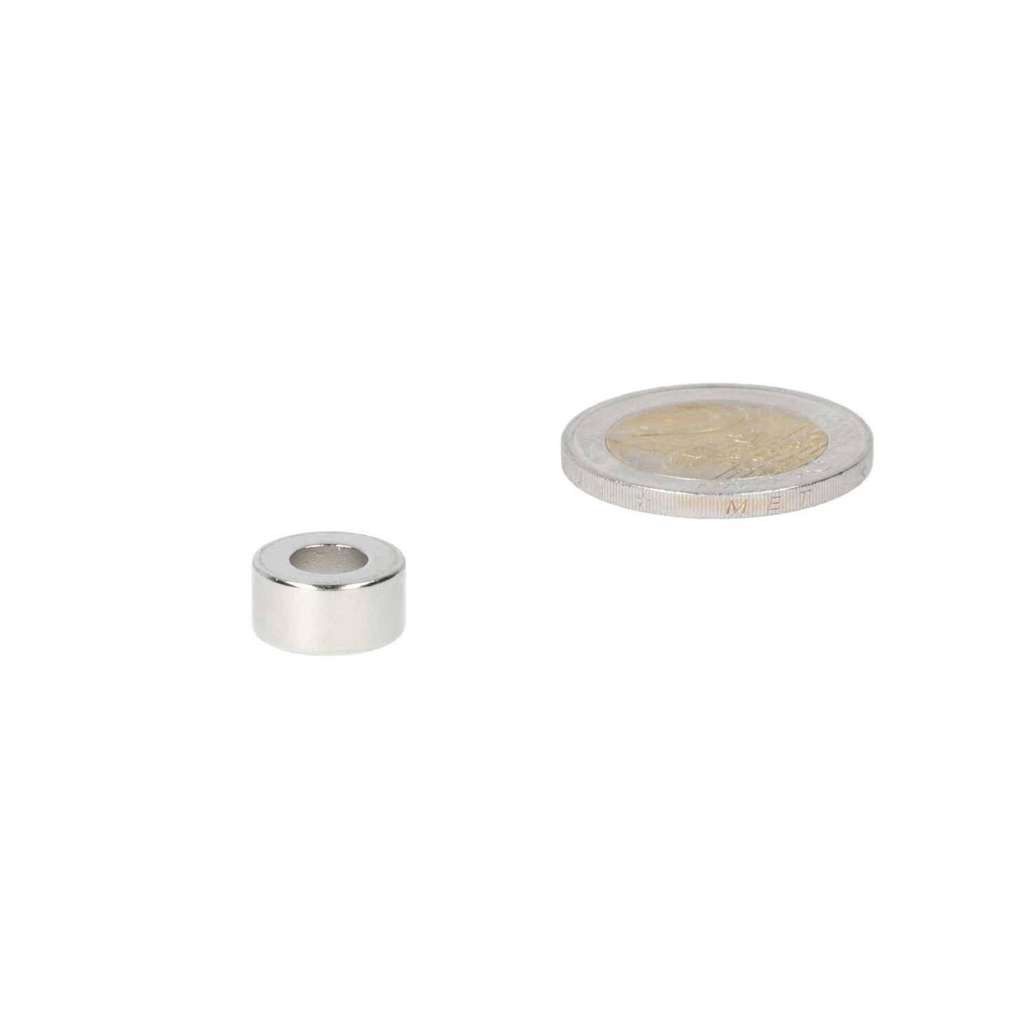 Neodymium Ringmagneet Ø12 x Ø6 x 6 mm N50 NiCuNi
