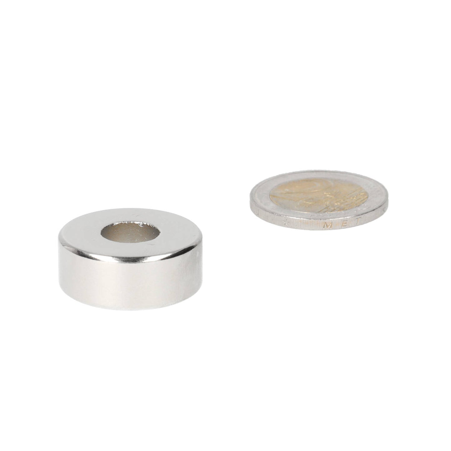 Neodymium Ringmagneet Ø25 x Ø10 x 10 mm N50 NiCuNi