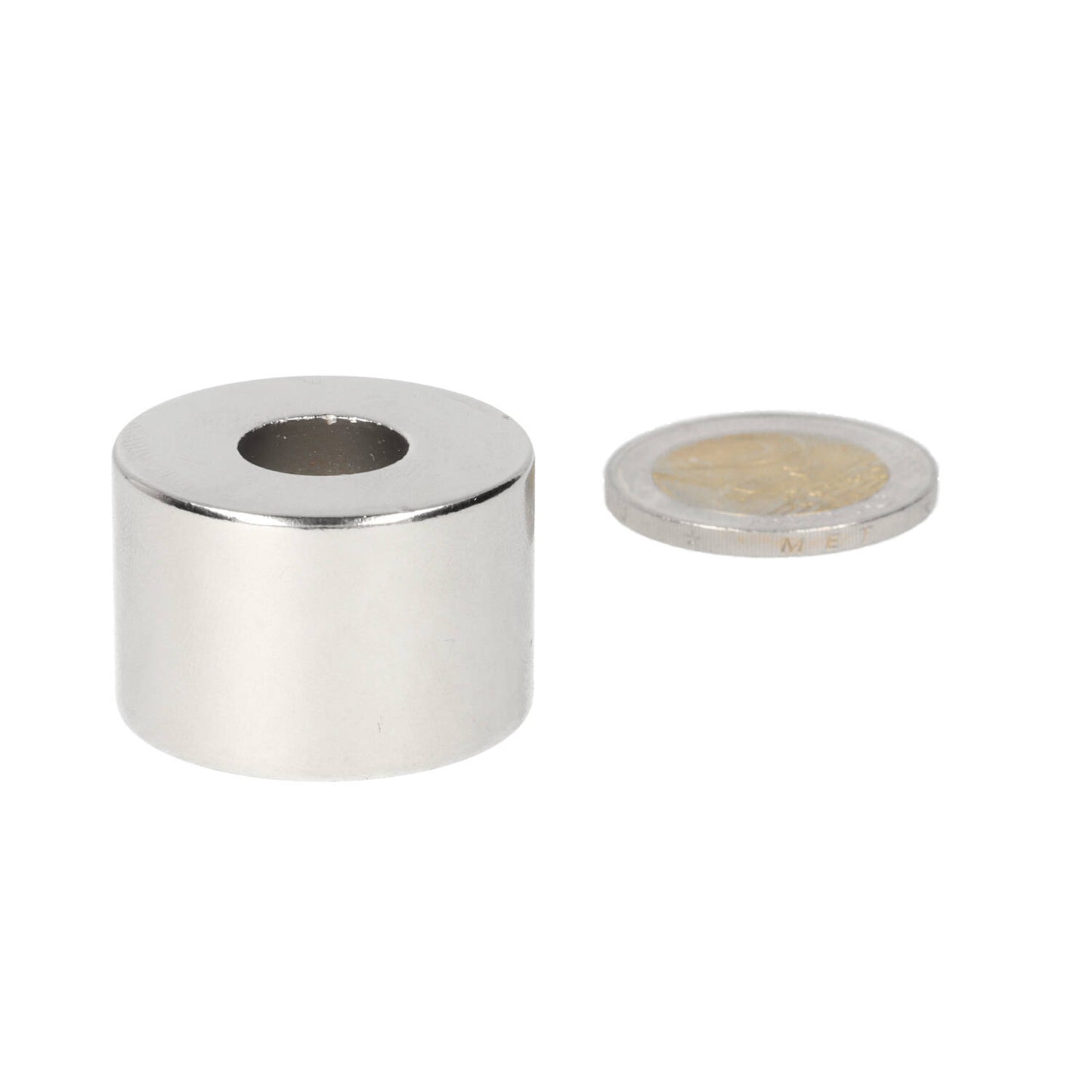 Neodymium Ringmagneet Ø30 x Ø12 x 20 mm N50 NiCuNi