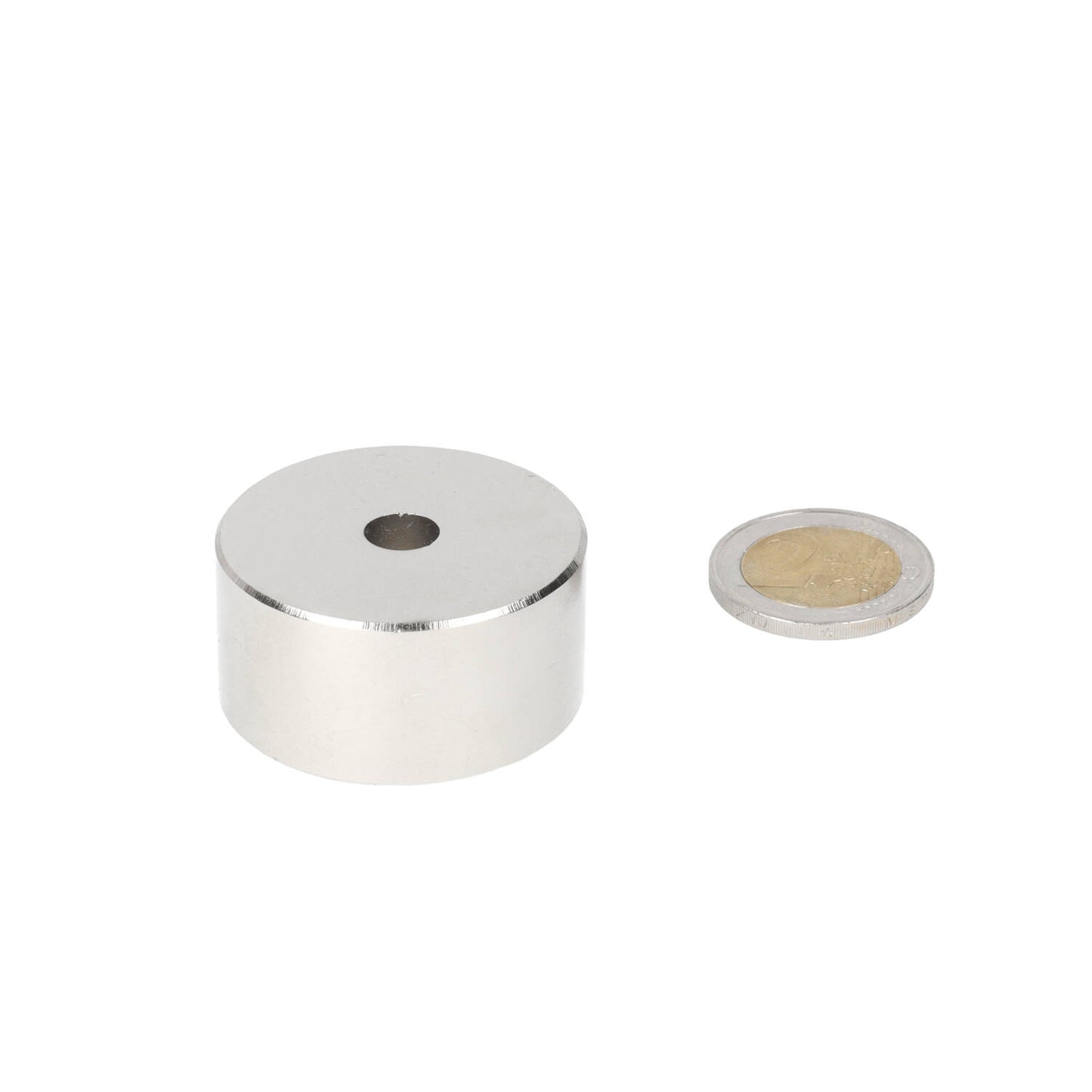 Neodymium Ringmagneet Ø40 x Ø8 x 20 mm N50 NiCuNi