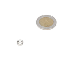 Neodymium Ringmagneet Ø8 x Ø6 x 3 mm N35 NiCuNi met boor-/verzinkgat Zuidpool