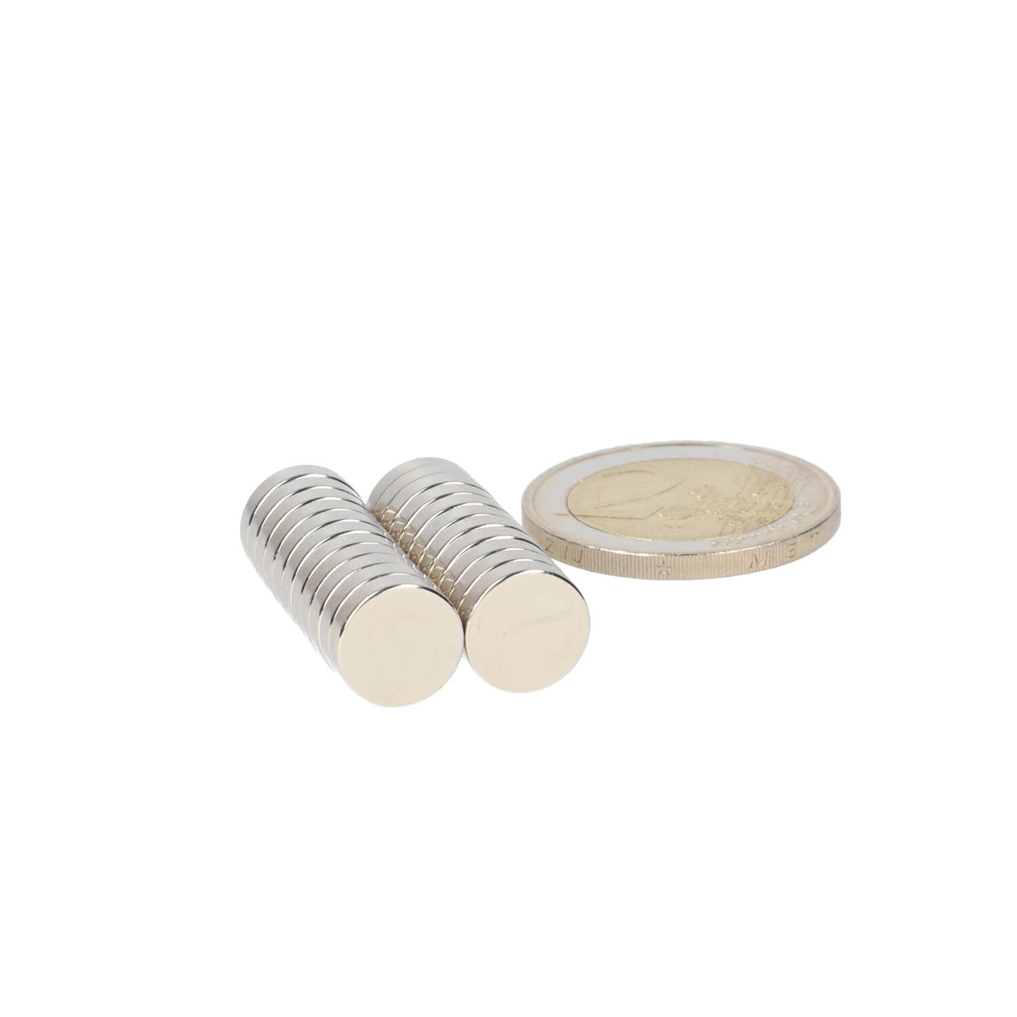 Neodymium Schijfmagneet Ø10 x 2,5 mm N48 NiCuNi