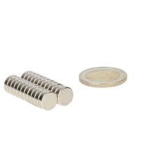 Neodymium Schijfmagneet Ø10 x 3 mm N48 NiCuNi