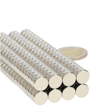Neodymium Schijfmagneet Ø10 x 6 mm N45 NiCuNi
