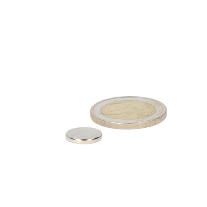 Neodymium Schijfmagneet Ø12 x 2 mm N48 NiCuNi