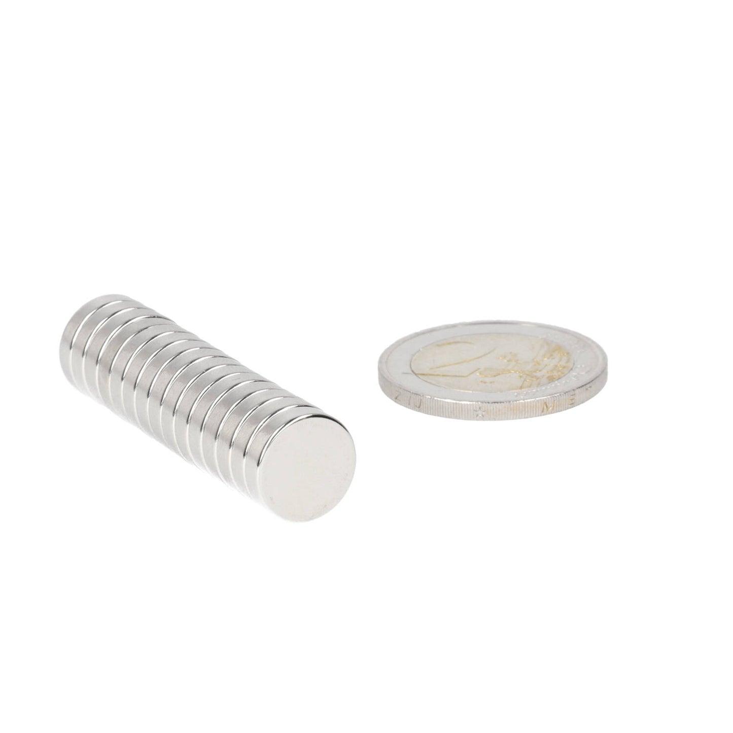 Neodymium Schijfmagneet Ø12 x 3 mm N48 NiCuNi